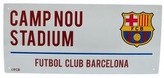 Cedule na zeď FC Barcelona: Street Sign (40 x 18 cm)
