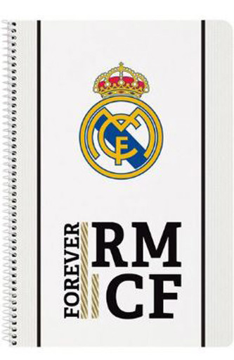 A4 sešit blok v kroužkové vazbě FC Real Madrid: 11954 (A4 21,5 x 31 cm) 80 listů