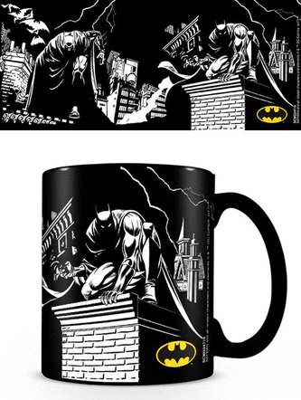 Proměňovací keramický hrnek Dc Comics: Batman (objem 315 ml) černý