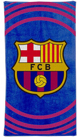Osuška ručník FC Barcelona: Pulse (70 x 140 cm) modrá bavlna