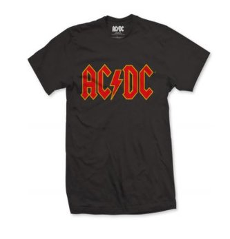 Pánské tričko AC/DC: Logo (M) černá bavlna ACDCTS02MB CurePink
