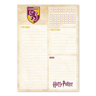 Plánovací blok A5 Harry Potter: Nebelvír (14,8 x 21 cm)