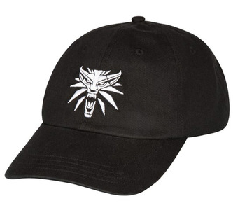 Čepice baseballová kšiltovka The Witcher 3|Zaklínač 3: White Wolf Logo (nastavitelná)