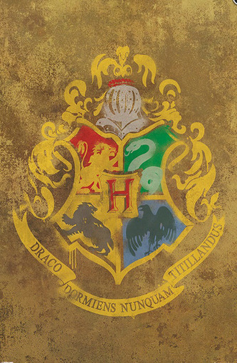 Plakát Harry Potter: Erb Bradavic - Hogwarts (61 x 91,5 cm)