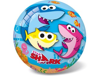Míč Baby Shark nafouknutý 14 cm v síťce