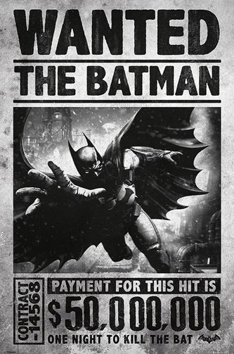Plakát DC Comics|Batman Arkham: Wanted (61 x 91,5 cm)