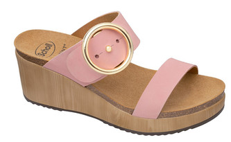 Scholl Zdravotní obuv - MALIBU` WEDGE Nub-W - Pale Pink 41