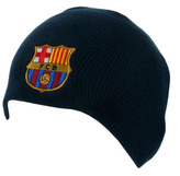 Zimní čepice FC Barcelona: Jednoduchá (universální) modrá akryl