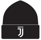 Přeložená zimní čepice Juventus FC: Logo (universální) černý akryl