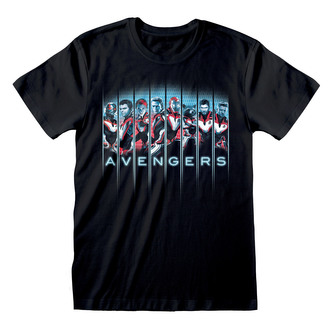 Pánské tričko Marvel|Avengers Endgame: Line Up (2XL) černé bavlna