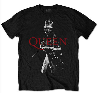 Pánské tričko Queen: Freddie Crown (2XL) černá bavlna