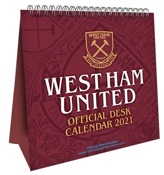 Oficiální stolní kalendář 2021: FC West Ham (16 x 17,5 cm)