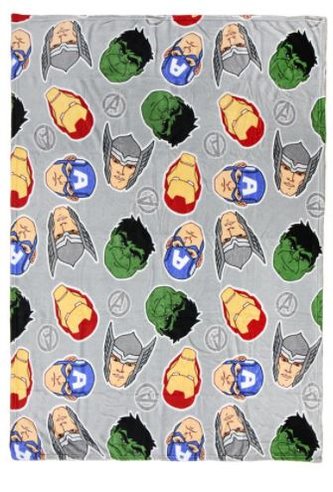 Fleece deka Marvel: Avengers (160 x 120 cm) šedý polyester