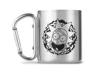 Nerezový hrnek s karabinou Rick And Morty: Rick (objem 240 ml)