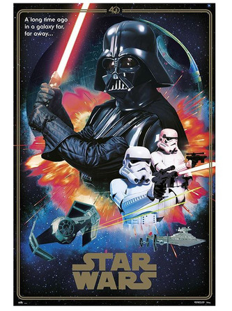 Plakát Star Wars|Hvězdné války: Villains - 40th Aniversary (61 x 91,5 cm) 150 g
