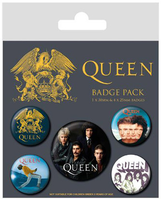 Placky Queen: Classic set 5 kusů (průměr 2,5 cm|3,8 cm)