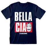 Pánské tričko La Casa De Papel|Papírový dům: Jumbo Bella Ciao (2XL) modré bavlna