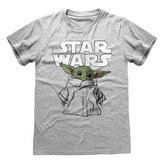 Pánské tričko Star Wars|Hvězdné Války TV seriál The Mandalorian: Child Sketch (XL) šedé bavlna