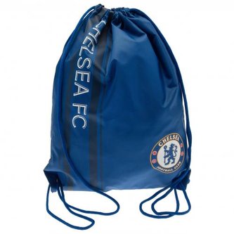 Batoh pytlík se šňůrkami FC Chelsea: Znak (40 x 33 cm) modrý