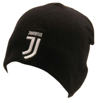 Jednoduchá zimní úpletová čepice FC Juventus: Logo (universální) černá