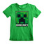 Dětské tričko Minecraft: Creeper Face (7-8 let) zelená bavlna