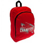 Batoh FC Liverpool: Champions (objem 17 litrů|40 x 30 x 14 cm) červený nylon