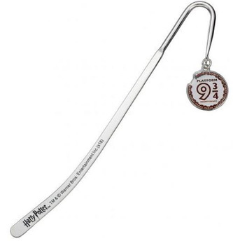 Knižní záložka Harry Potter: Platform 9 3|4 (14 cm) stříbrná