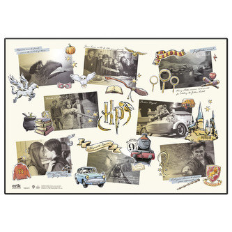 Podložka na stůl Harry Potter: Grafická koláž (49,5 cm x 34,5 cm)