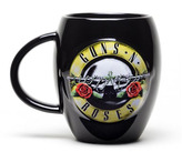 Černý oválný keramický hrnek Guns'N'Roses: Logo (objem 450 ml)