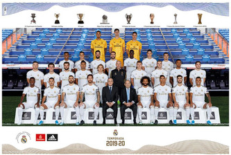 Plakát FC Real Madrid: Tým sezóna 2019/2020 (61 x 91,5 cm)