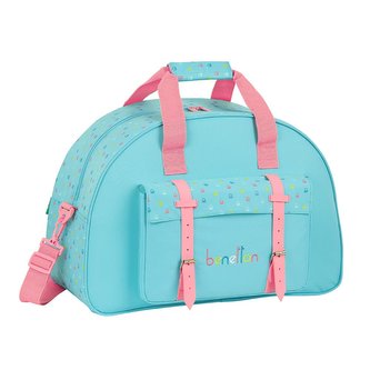 Sportovní taška Benetton: Candy vzor 12075 (objem 33 litrů|48 x 33 x 21 cm) modrý polyester