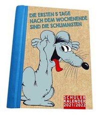 Uli Stein - Schülerkalender 2021/2022 mit 12 Postkarten und 2 Stickerbögen