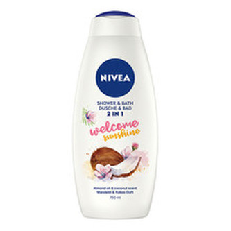 Nivea Sprchový gel a pěna do koupele Welcome Sunshine (2in1 Shower & Bath) Objem 750 ml woman