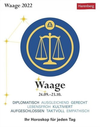 Sternzeichenkalender Waage 2022
