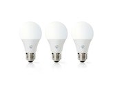 Smart žárovka LED E27 9W bílá NEDIS WIFILW33WTE27 WiFi SmartLife 3ks