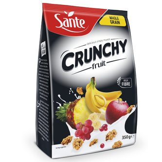 Snídaňové cereálie Crunchy - Sante - banana chocolate - 350 g