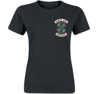 Dámské tričko Riverdale: Serpens (M) černá bavlna