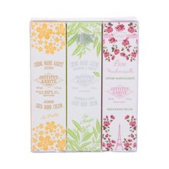Institut Karite Light Hand Cream krém na ruce Light Hand Cream Rose Mademoiselle 30 ml + krém na ruce Light Hand Cream Verbena & Shea 30 ml + krém na ruce Shea Hand Cream Jasmine 30 ml
