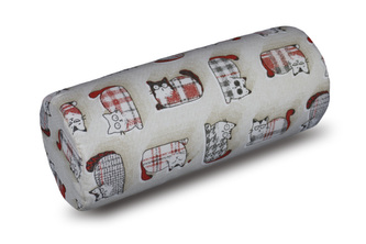Válec Ema - červená kočka - průměr 15 x 35 cm