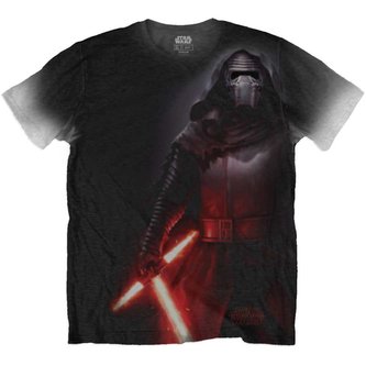 Pánské tričko Star Wars: Kylo Ren Sublimation Print (L) černý polyester