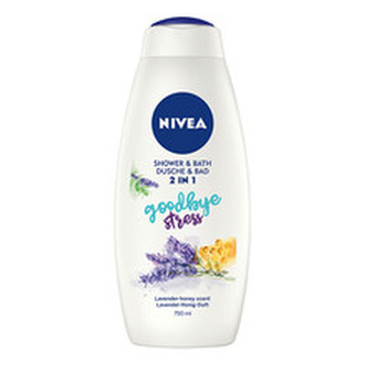 Nivea Sprchový gel a pěna do koupele Godbye Stress (2in1 Shower & Bath) Objem 750 ml woman