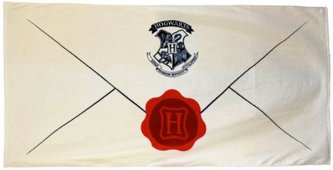 Osuška - ručník Harry Potter: Letter of Acceptance - Dopis o přijetí (75 x 150 cm) béžová bavlna Osuška - ručník Harry Potter: Letter of Acceptance - Dopis o přijetí (75 x 150 cm) béžová bavlna