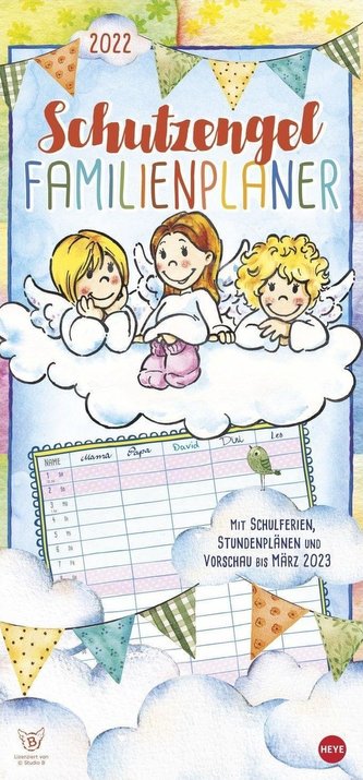 Schutzengel Familienplaner Kalender 2022