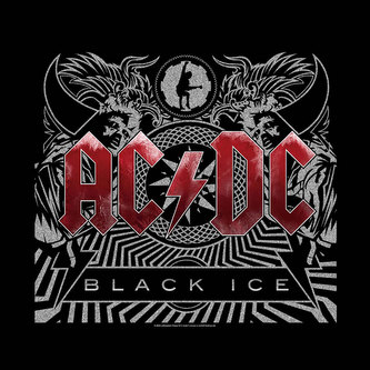 Multifunkční šátek AC/DC: Black Ice (55 x 55 cm) černá bavlna
