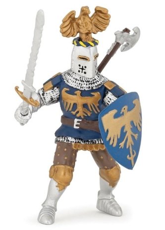 Modrý rytíř s orlí přilbicí