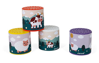 Janod DISPLEJ Tradiční hračka se zvukem 2 motivy na výběr - cena za 1 KS