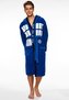Pánský fleece župan Doctor Who: Police Box (univerzální) modrý