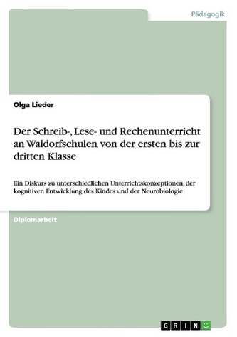 Der Schreib-, Lese- und Rechenunterricht an Waldorfschulen von der ersten bis zur dritten Klasse Der Schreib-, Lese- und Rechenunterricht an Waldorfschulen von der ersten bis zur dritten Klasse