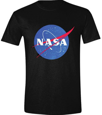 Pánské tričko NASA: Logo (XL) černé bavlna