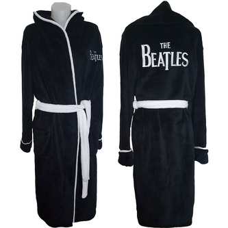 Pánský župan The Beatles: Drop T Logo (M/L) černý fleece Pánský župan The Beatles: Drop T Logo (M/L) černý fleece